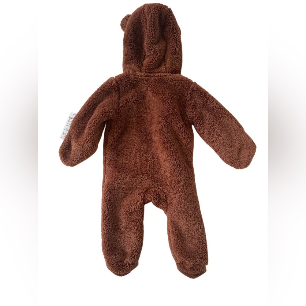 NWT Carter's Cozy Brown Fleece Footie - Picture 2 of 4